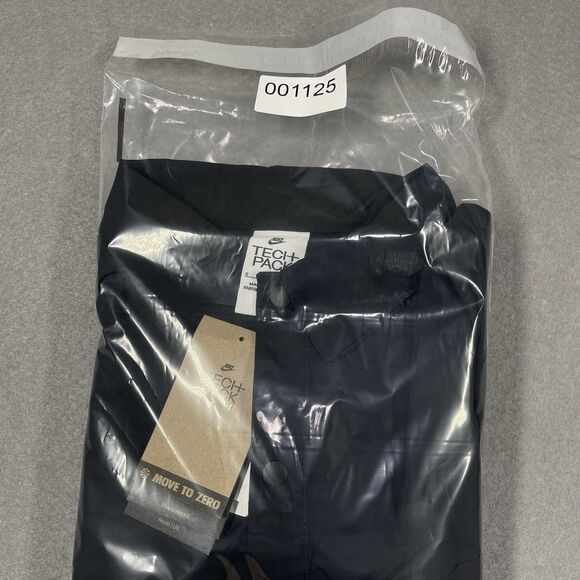 Nike Shirt Mens Small Black Sportswear Tech Pack Woven Nylon Snap Baggy DX0205 - Picture 12 of 12